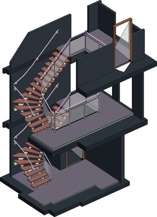 3dstairs_Project_hIcad_Stairsandrailings