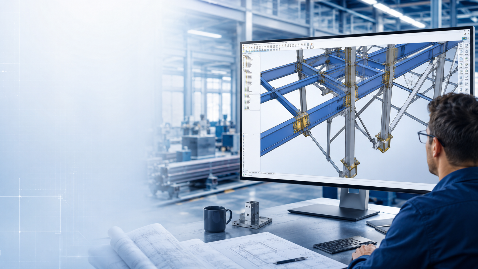 HiCAD 3D steel-engineering model HiCAD 3D steel-engineering model